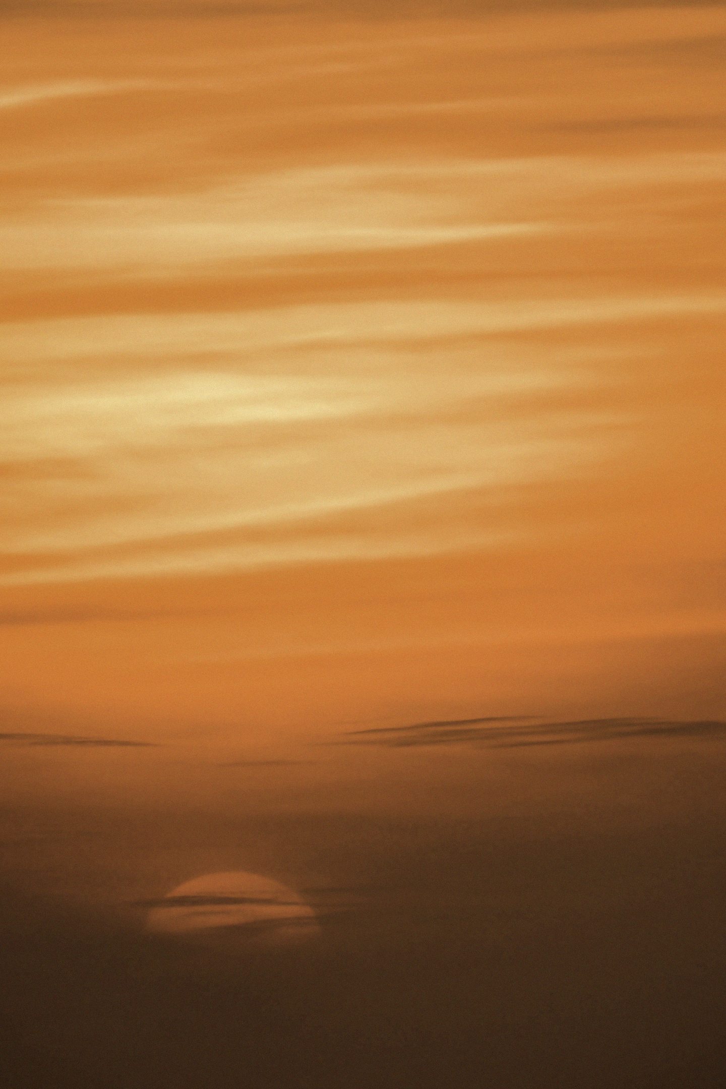 An equinox sunset sky